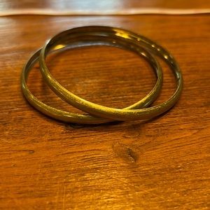 2 gold faded bracelets, minimally worn